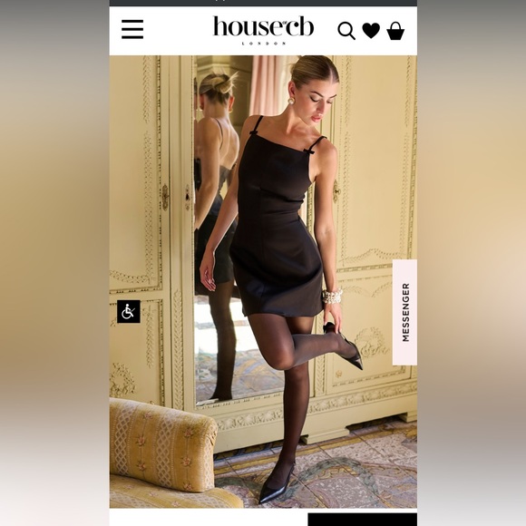 House of CB // “Dainty” Black Mini Dress - Picture 6 of 7